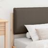 vidaXL Bedframe met Gevoerd Hoofdgedeelte Taupe 75 x 190 cm