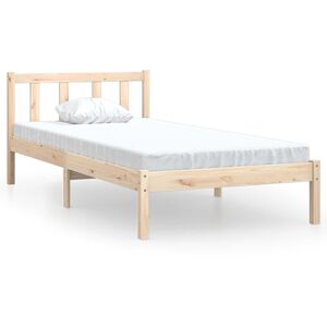 vidaXL Bedframe massief grenenhout 90x200 cm