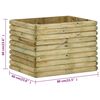vidaXL Plantenbak verhoogd 80x60x60 cm ge&iuml;mpregneerd grenenhout