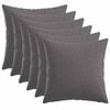 vidaXL Kussensloop 6 st HEERLEN Lichtgrijs 50 x 50 cm Stof