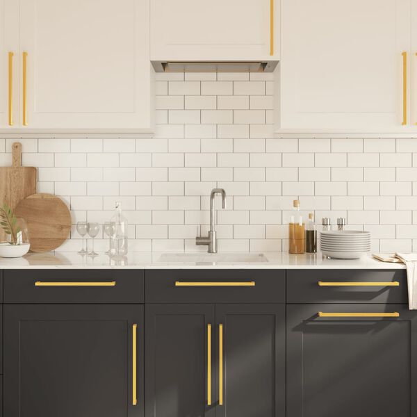 vidaXL Handvatten 5 st 320 mm roestvrij staal goudkleurig