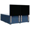 vidaXL Boxspring met matras stof blauw 180x200 cm
