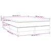 vidaXL Boxspring met matras fluweel donkergrijs 140x190 cm