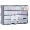 vidaXL Organiser met 16 medium lades 52x16x37 cm
