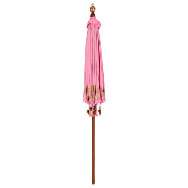 vidaXL Balinese Parasol Roze 215 x 215 x 260 cm