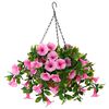 vidaXL Kunstbloemen Roze 55 x 50 x 57 cm PE en staal
