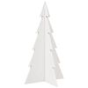 vidaXL Kerstdecoratie kerstboom 80 cm massief grenenhout wit