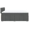 vidaXL Boxspring met matras stof donkergrijs 140x190 cm