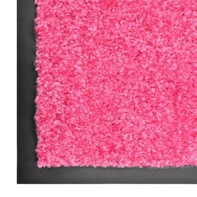 vidaXL Deurmat wasbaar 60x180 cm roze