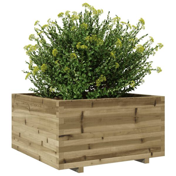 vidaXL Plantenbak 90x90x49,5 cm ge&iuml;mpregneerd grenenhout