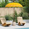 vidaXL Balinese parasol met basis Geel 185 x 185 x 260 cm