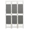 vidaXL Kamerscherm met 3 panelen 105x165 cm stof grijs