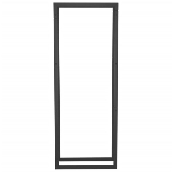 vidaXL Haardhoutrek 50x28x132 cm staal matzwart