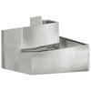 vidaXL Tuin Bloempot Zilver 60 x 60 x 50 cm Gegalvaniseerd staal