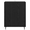 vidaXL Dressoir Zwart Eiken 69,5 x 34 x 90 cm Bewerkt hout