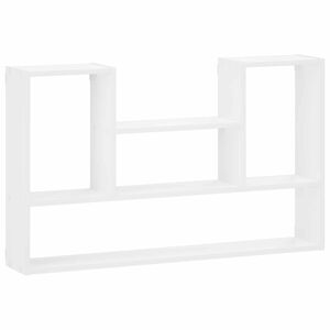 vidaXL Wandplank Wit 100 x 17 x 60 cm Bewerkt hout