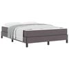 vidaXL Bedframe met matras Grijs 140 x 200 cm Stof