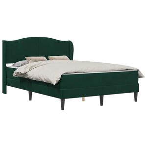 vidaXL Bedframe met hoofdeinde Donkergroen 140 x 200 cm Fluweel