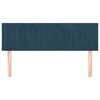 vidaXL Hoofdborden 2 st 72x5x78/88 cm fluweel donkerblauw