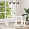 vidaXL Eettafel Wit 80 x 80 x 75 cm Massief grenenhout
