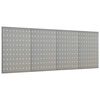 vidaXL Gaatjespanelen wandgemonteerd 4 st 40x58 cm staal
