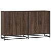 vidaXL Dressoir 134x35x76 cm bewerkt hout bruin eikenkleurig