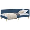 vidaXL Hoekbedframe met hoofdeinde Blauw 80 cm x 200 cm Fluweel