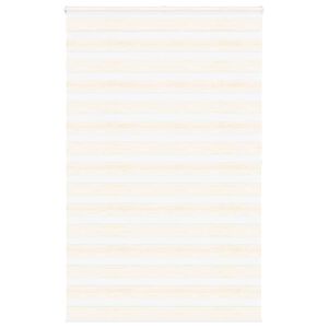 vidaXL Zebra rolgordijn 145x200 cm stofbreedte 140,9 cm marmerbeige