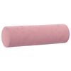 vidaXL Sierkussens 2 st 15x50 cm fluweel roze