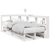 vidaXL Bed met boekenkast zonder matras grenenhout wit 90x200 cm