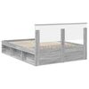 vidaXL Bedframe met hoofdeinde Grijs Sonoma 160 x 200 cm Bewerkt hout