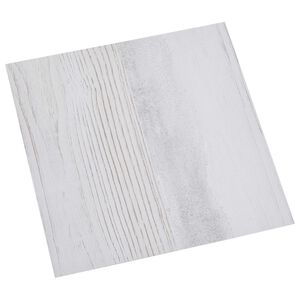 vidaXL Zelfklevende Vloerplanken Wit en Hout 30,5 x 30,5 cm 20 st PVC