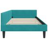 vidaXL Hoekbedframe met hoofdeinde Turquoise 100 cm x 200 cm Fluweel