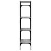 vidaXL Boekenkast 4-laags 56x31,5x138,5 cm bewerkt hout grijs sonoma
