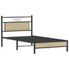 vidaXL Bedframe zonder matras 107x203cm spaanplaat sonoma eikenkleurig