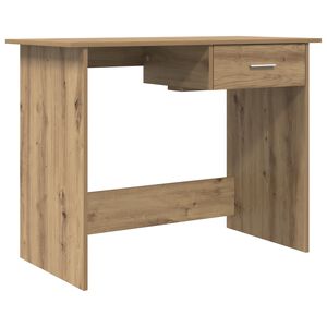 vidaXL Bureau met lade Artisan Eiken 100 x 50 x 76 cm Bewerkt hout