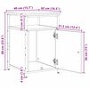 vidaXL Nachtkastje artisanaal eikenkleurig Bewerkt hout