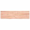vidaXL Wandschap 180x50x(2-6)cm behandeld massief eikenhout lichtbruin
