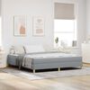 vidaXL Boxspringbed met matras Lichtgrijs 180 x 200 cm Stof