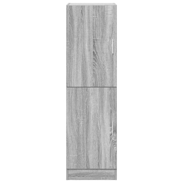 vidaXL Keukenkast 38x41,5x131,5 cm bewerkt hout grijs sonoma eiken
