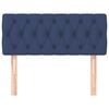 vidaXL Hoofdbord 100x7x78/88 cm stof blauw