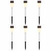 vidaXL Buitenzonne-lampen met grondpin 6 st Warmwit 29,5 cm