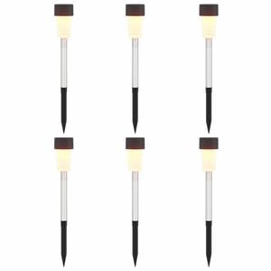 vidaXL Buitenzonne-lampen met grondpin 6 st Warmwit 29,5 cm