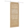 vidaXL Schuifdeur ORKDAL Natuurlijk en Wit 86 x 211 cm