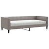 vidaXL Slaapbank met matras 90x200 cm stof taupe