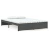 vidaXL Bedframe massief hout grijs 135x190 cm