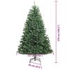 vidaXL Kunstmatige Inklapbare Kerstboom Groen 270 cm PVC en Metaal