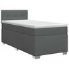 vidaXL Boxspringbed met matras Donkergrijs 80 x 200 cm Stof