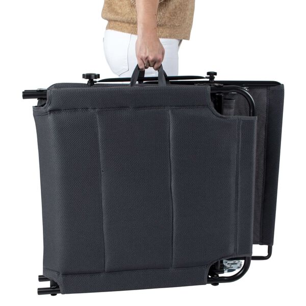 Bo-Camp Ligbed met luifel Air grijs