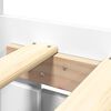 vidaXL Bedframe met hoofdeinde zonder matras 180x200 cm wit
